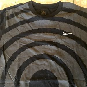 Never worn Adidas Vespa tresfoil shirt.